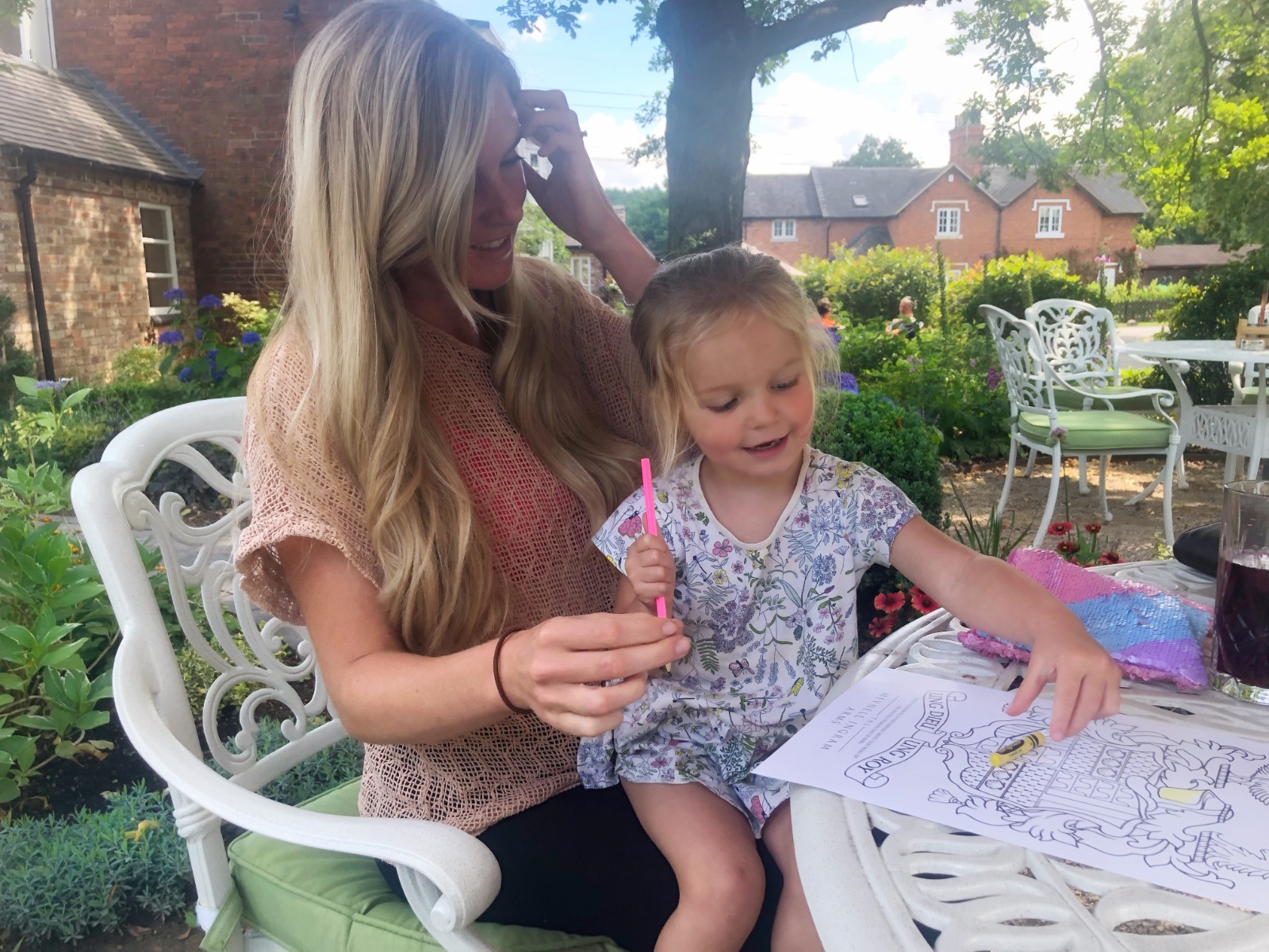 Mum and daughter dining in local country pub