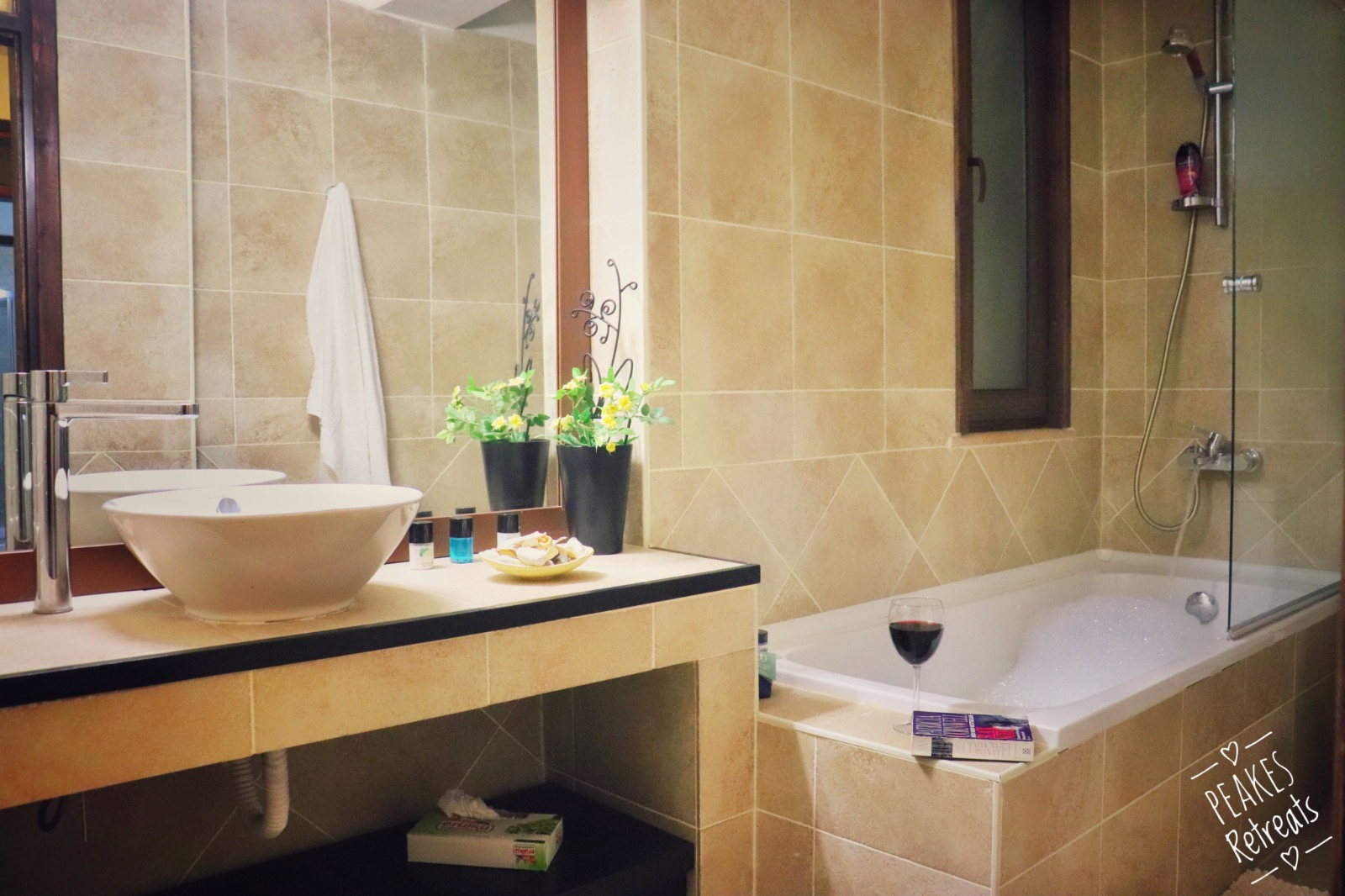 bathroom in holiday villa north cyprus